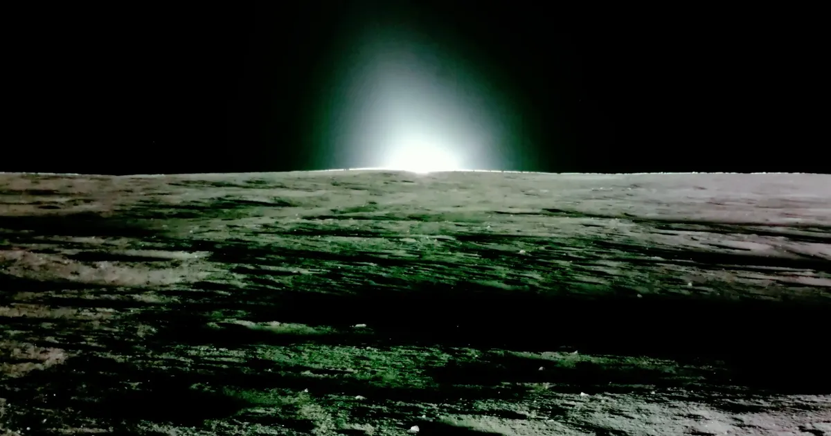 Sellise lummava pildi Kuult saatis kosmoseaparaat enne kui välja lülitus