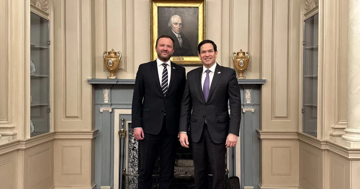 FOTOD ⟩ USA välisministri Rubioga kohtunud Tsahkna: me oleme näide usaldusväärsest USA partnerist Euroopas