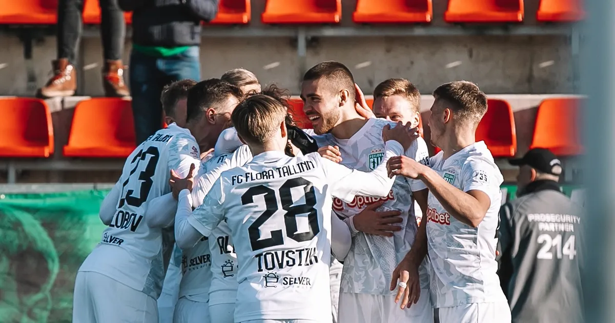 Retrosärkides Flora tähistas juubelit korraliku väravasajuga