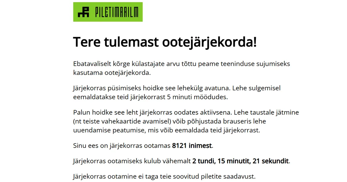 SÄUTSUD ⟩ Müüki paisatud «Rahamaa» piletid tekitasid korraliku möllu. «Sellest on saanud rahvuslik spordiala!»