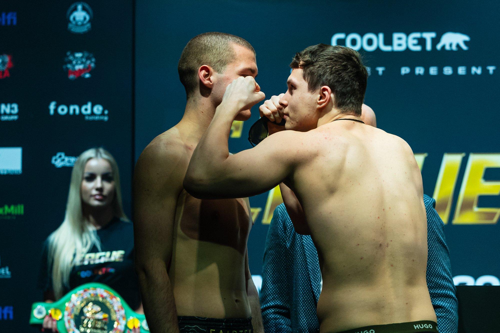 FOTOD KAALUMISELT | Edvin Kibus ennustab, kes lahkub The League VIII võitlusõhtult kilbiga, kes kilbil