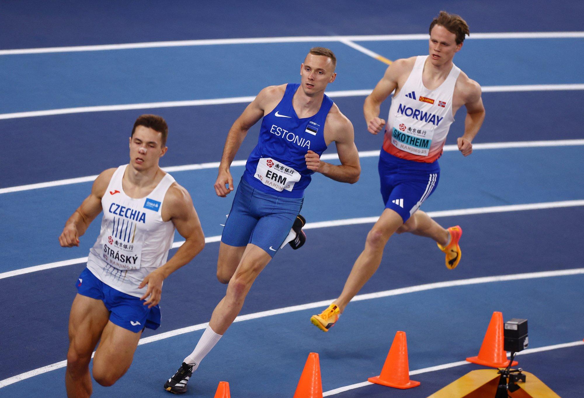 Erm püstitas sise-MM-il hõbedameeste rekordi ja tõusis kõigi aegade edetabelis esikümnesse