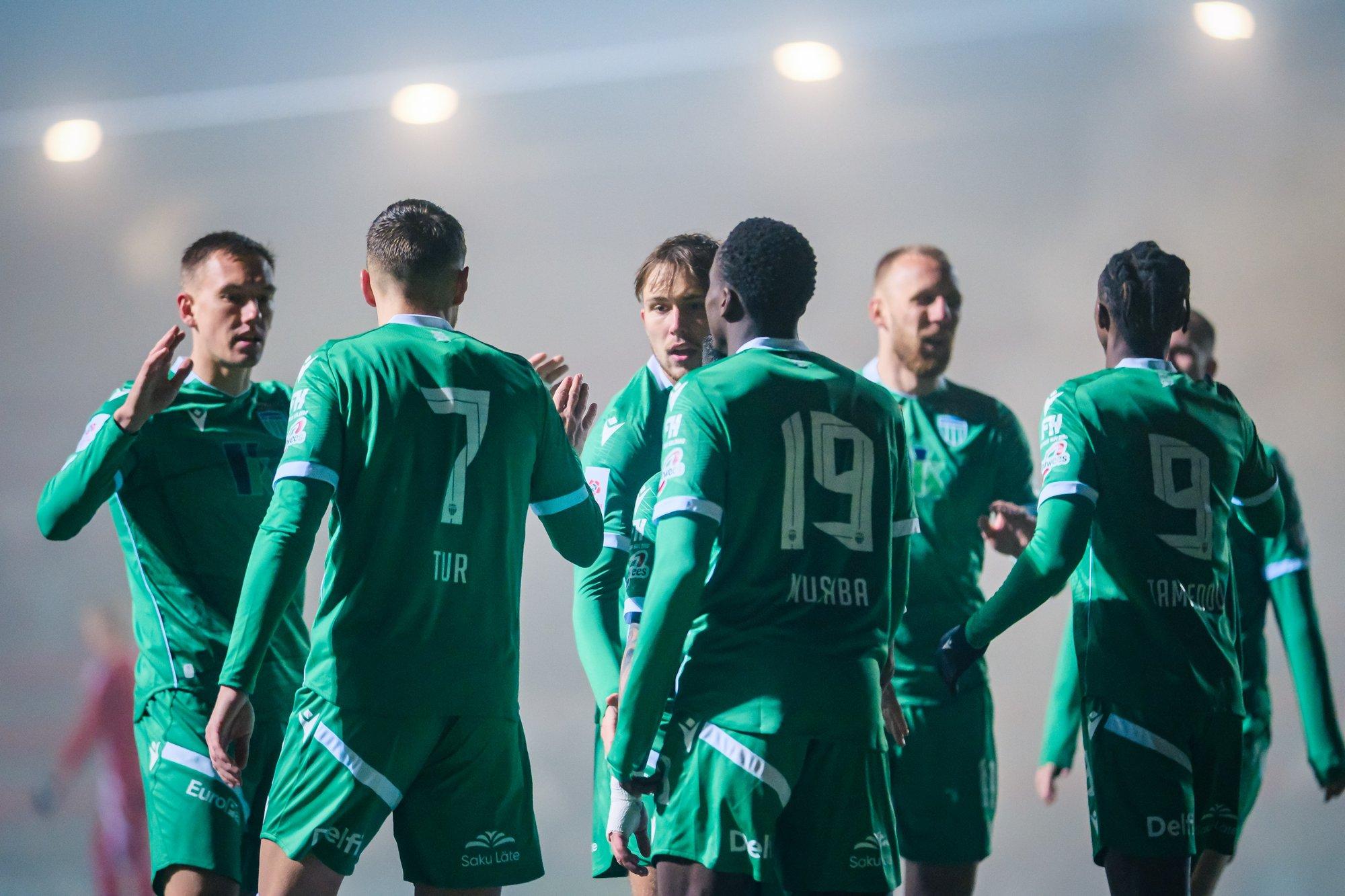 Levadia šokeeris Kalevit üheksa väravaga