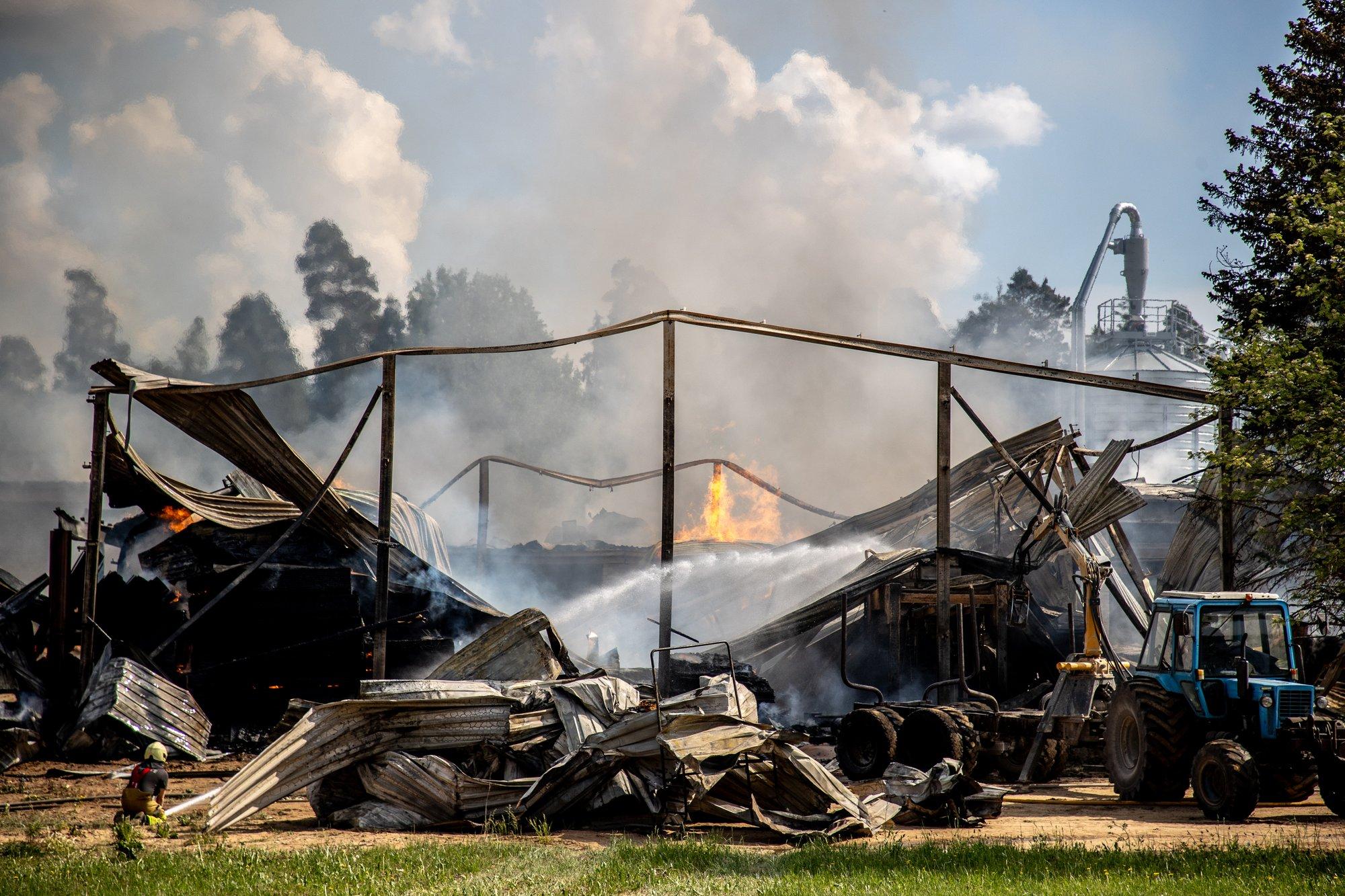 Maani maha põlenud puidutööstus tõuseb tuhast. Uus tootmishoone kerkib