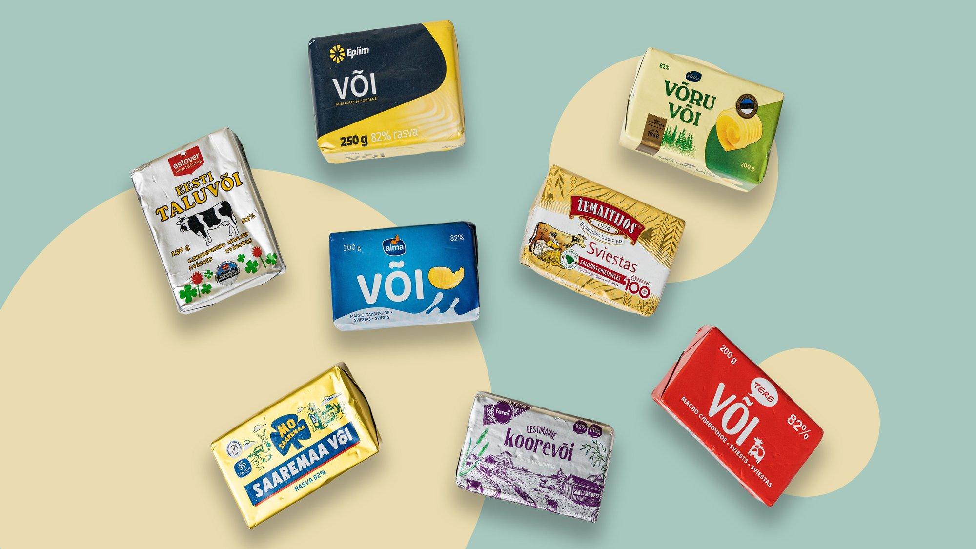 EKSPERIMENT | Kui palju kaalub keskmine võipakk tegelikult? Ärileht pani või kaalule