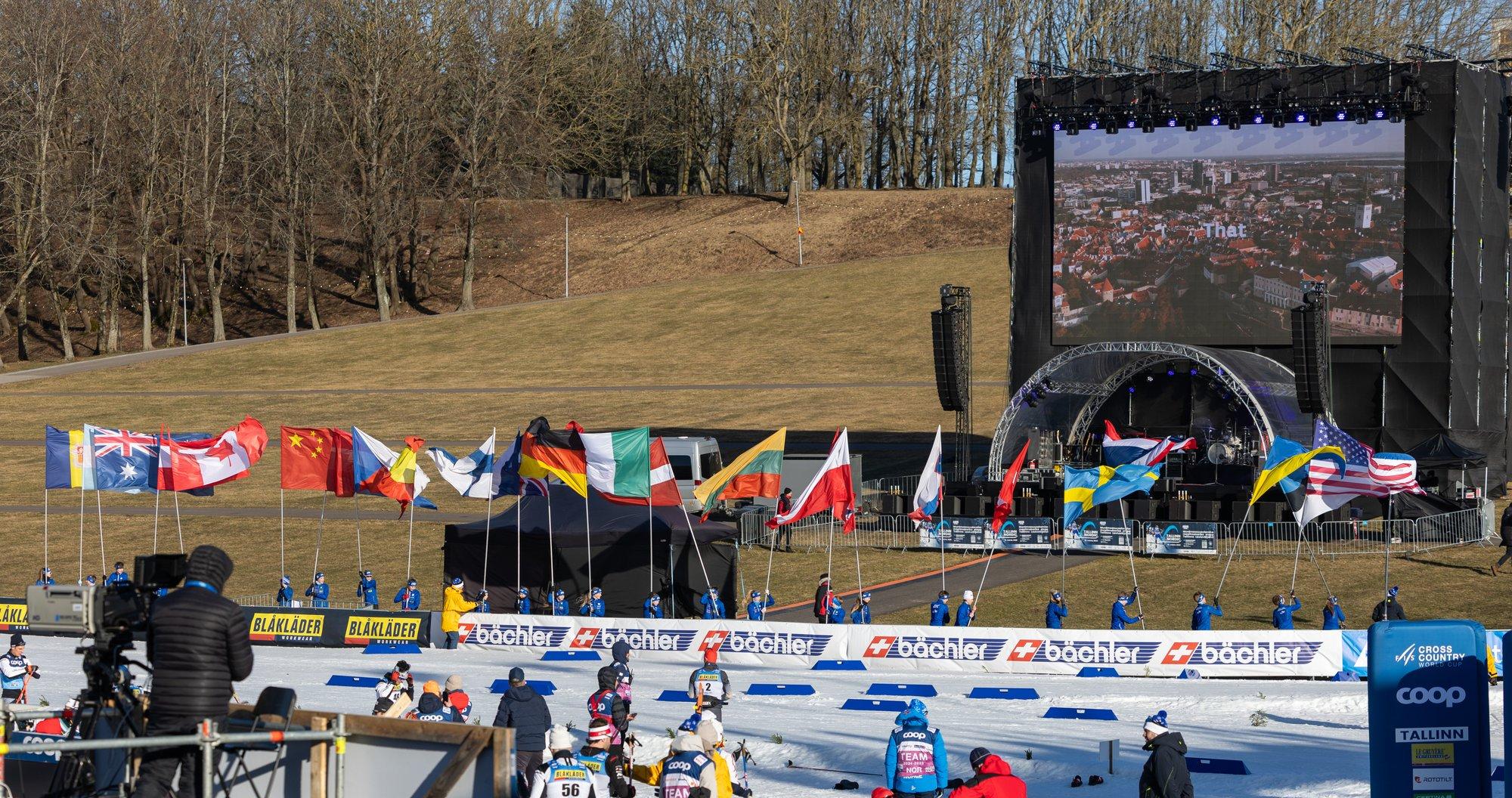VIDEO | Eksperiment. Kas lauluväljaku sprindiraja läbib kiiremini suusataja või rattur?