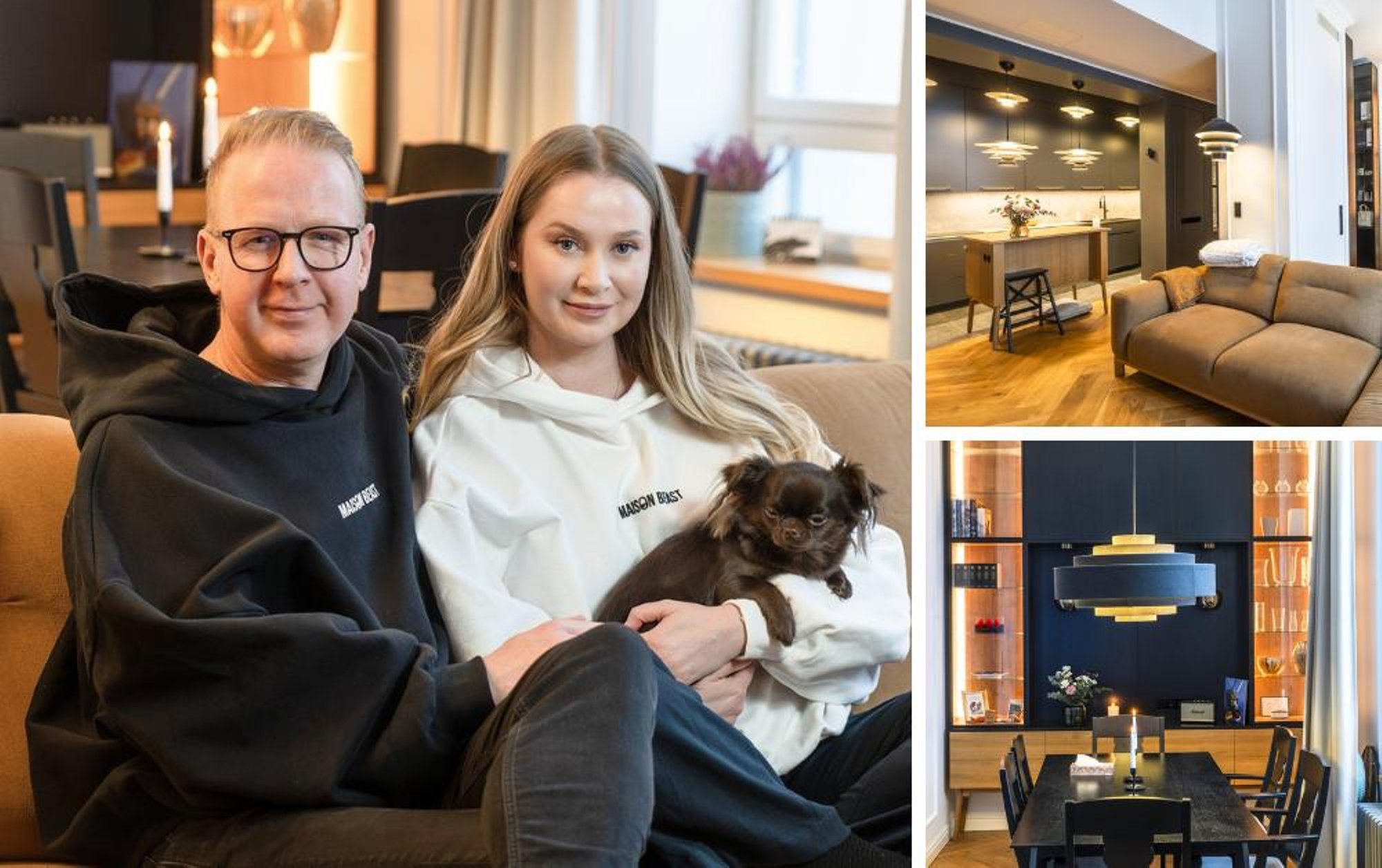 Esimene ühine kodu. Mihkel Mattisen ja Leeni Pihelpuu seadsid end sisse esinduslikus korteris kesklinnas