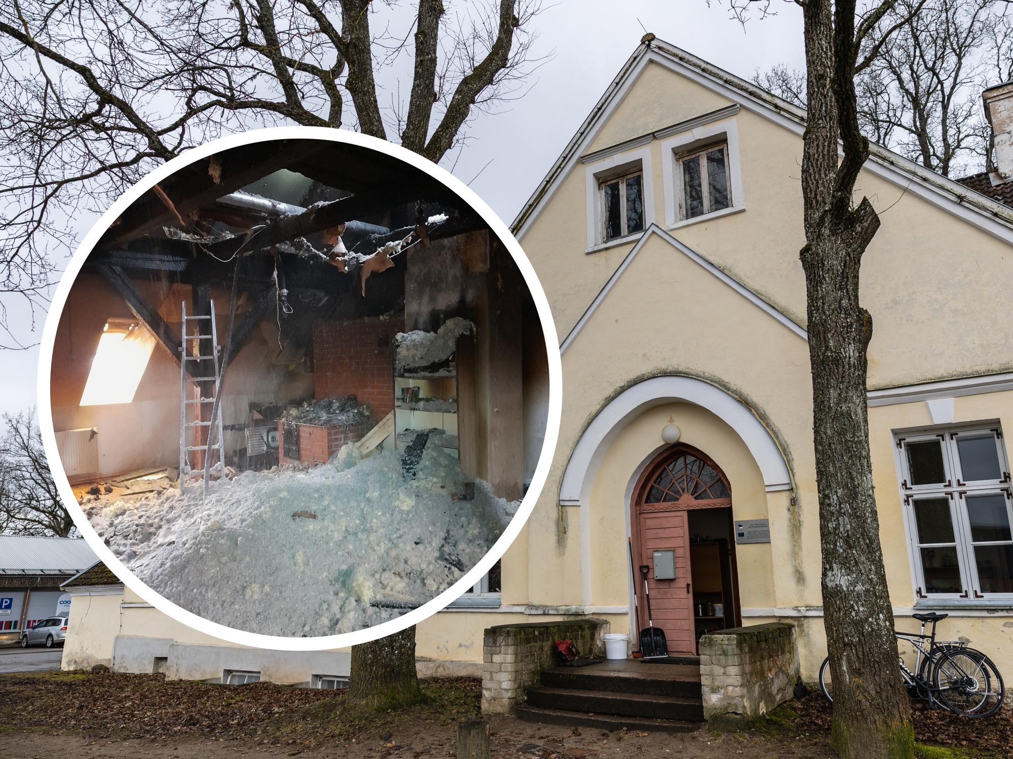 FOTOD | Mooste koolipõleng sai alguse klassiruumist. Direktor: õppetööga saame jätkata