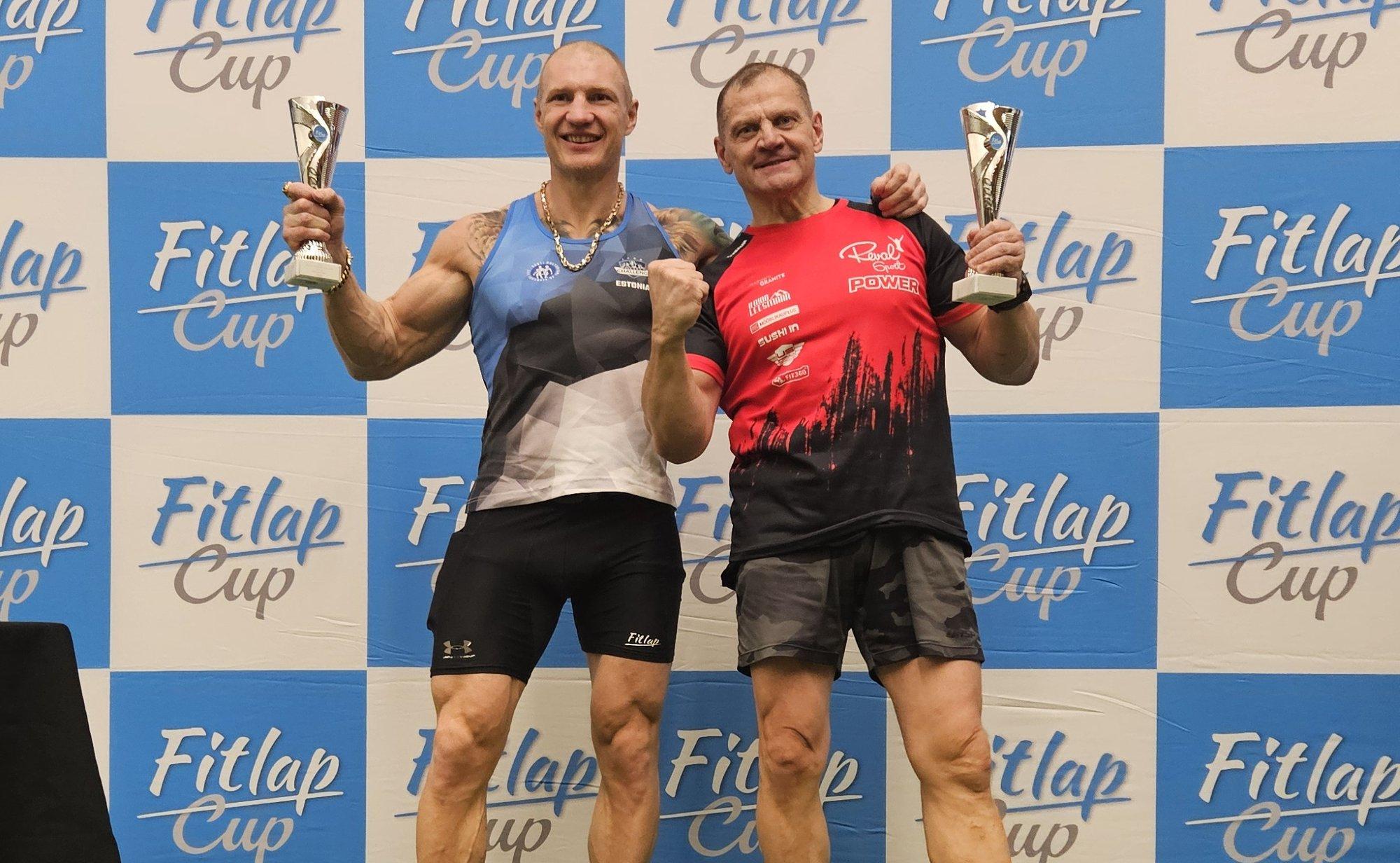 Endised jõutõstjad Kaido Leesmann ja Rene Laane alistasid Fitlap Cupil endast poole nooremad konkurendid