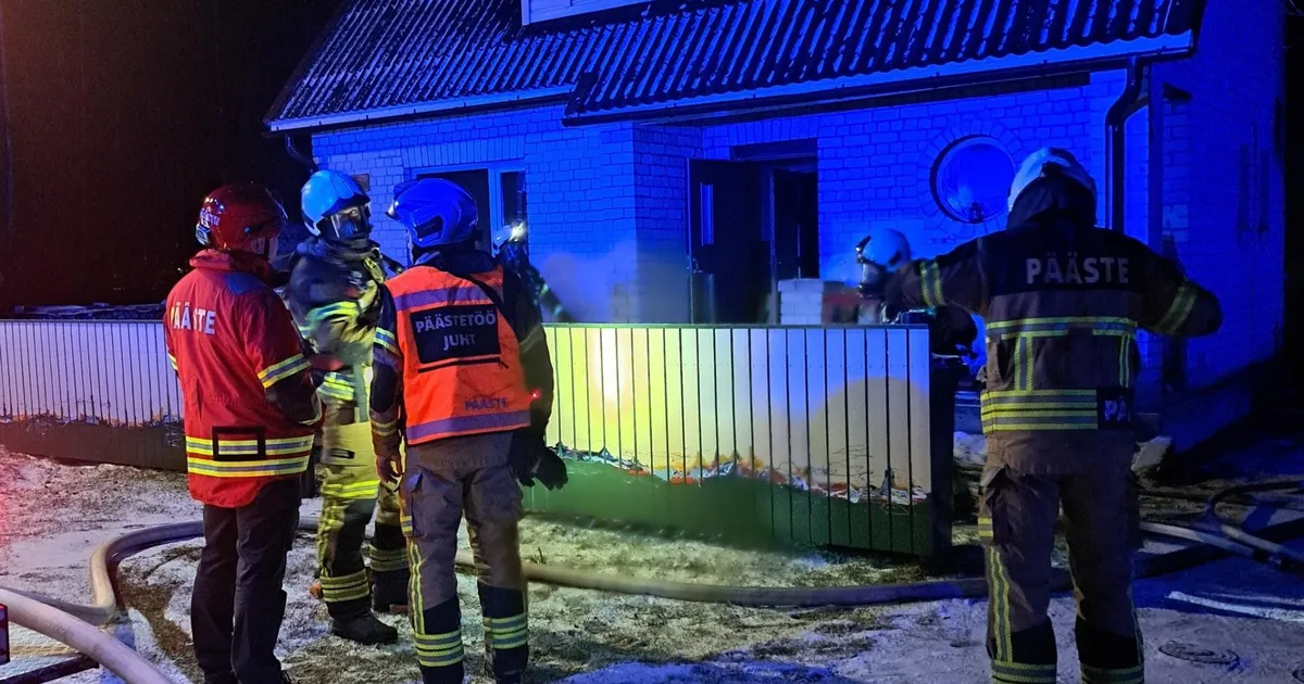 Pliidile hüpanud kass süütas Sindis maja