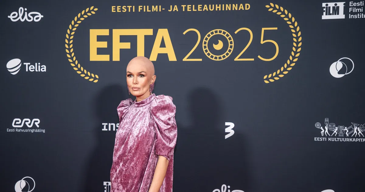 KLÕPS ⟩ Julge stiiliüllatus! Triin Luhats tuli EFTA gaalale palja peanupuga