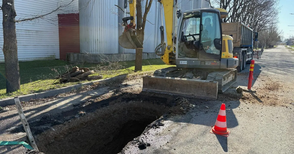 Lidli ehituse tõttu tekkis suur veeavarii