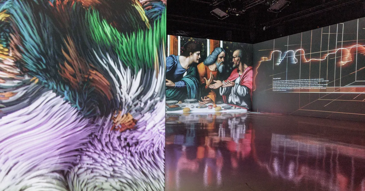 PILDID JA VIDEO ⟩ Võtab sõnatuks: Tallinnas avatud Leonardo da Vinci kunstielamus nõudis 35 projektorit ja nelja kilomeetrit kaablit