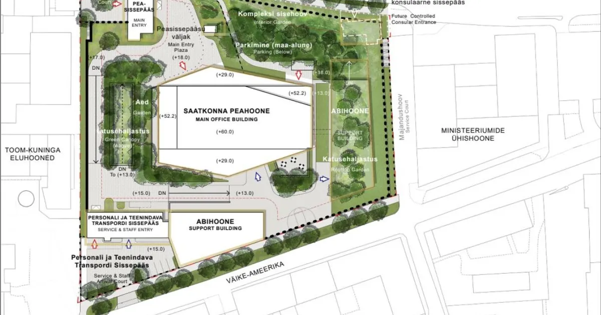 Linnavalitsus võttis vastu USA saatkonna detailplaneeringu