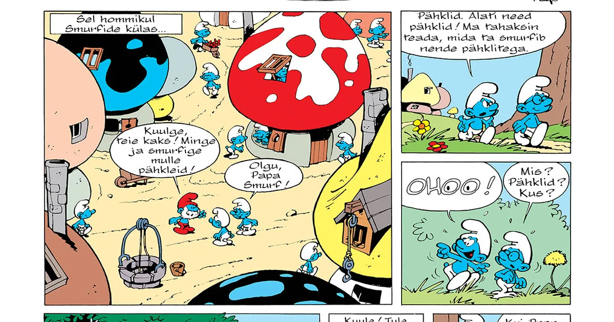 PILDID ⟩ Smurfide legendaarne koomiks ilmub nüüd eesti keeles