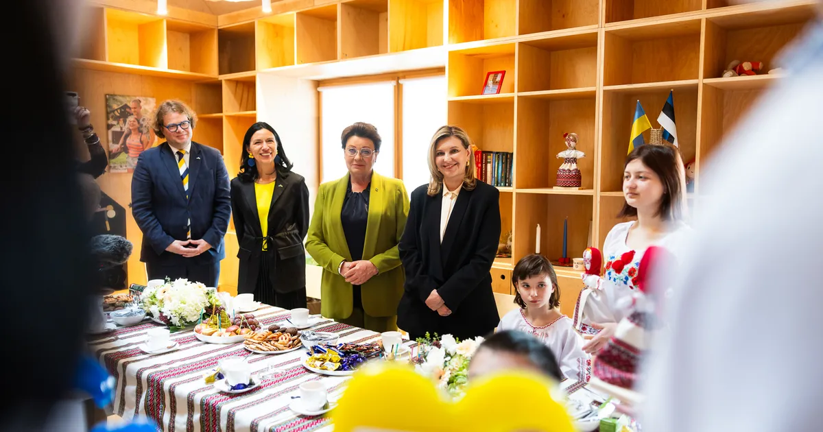 Sirje Karis ja Olena Zelenska avasid uue peremaja Žõtomõris