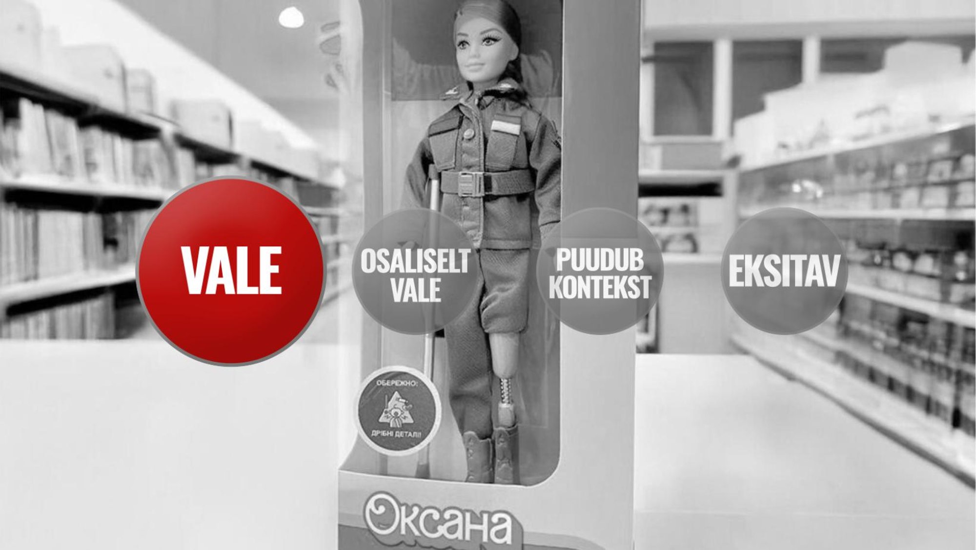 FAKTIKONTROLL | Ei, Ukrainas ei müüda „sandistatud noore neiu“ Barbie nukku. See on võltsing