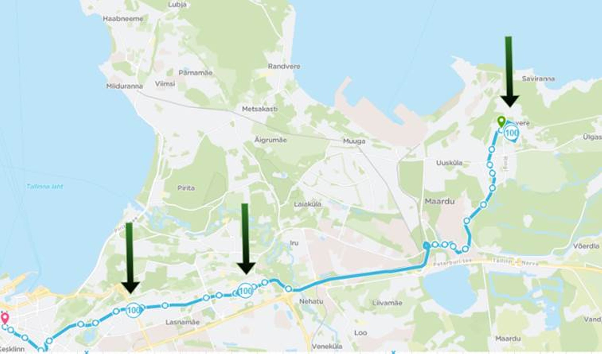 Peatus.ee portaalis hakati tõesti näitama busside asukohti – esialgu piiratult