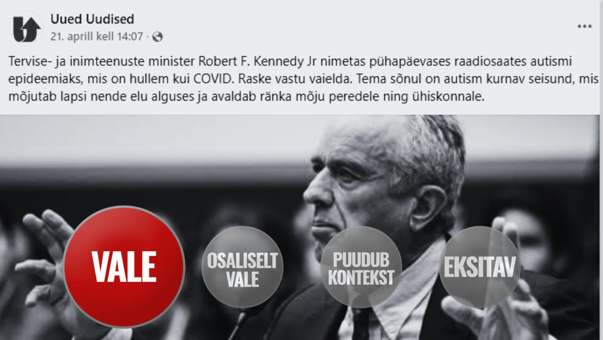 FAKTIKONTROLL | Kas autism on keskkonnas levivate toksiinide põhjustatud epideemia? Ei.