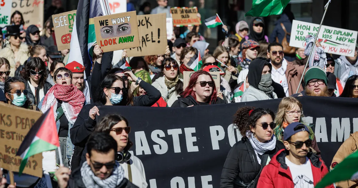 FOTOD ⟩ Tallinnas avaldati meelt Palestiina toetuseks
