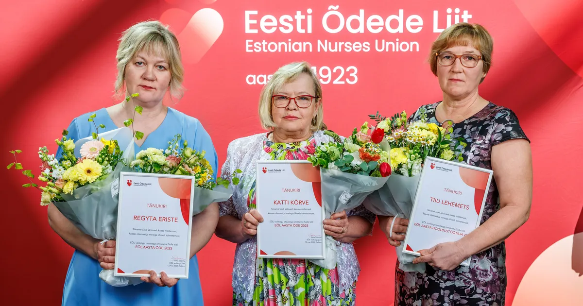 Aasta õed ja hooldustöötaja toovad esile inimlikkuse ja professionaalsuse Eesti tervishoius