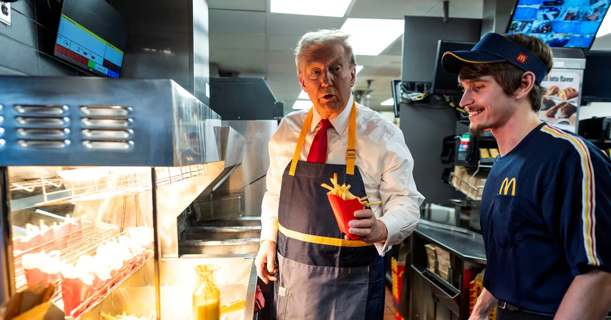 Saudid veeretasid rämpstoidumaia Trumpi tervitamiseks kohale ratastel McDonald'si restorani