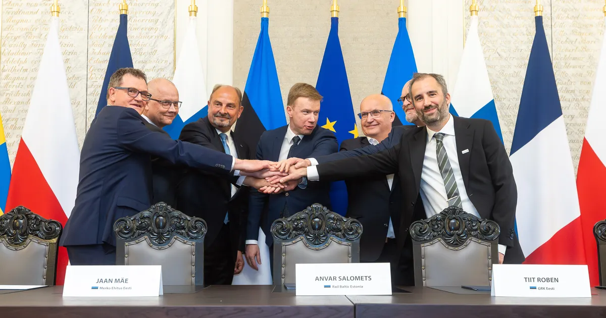 GALERII ⟩ Rail Baltic Estonia sõlmis põhitrassi ehituseks rekordilised lepingud