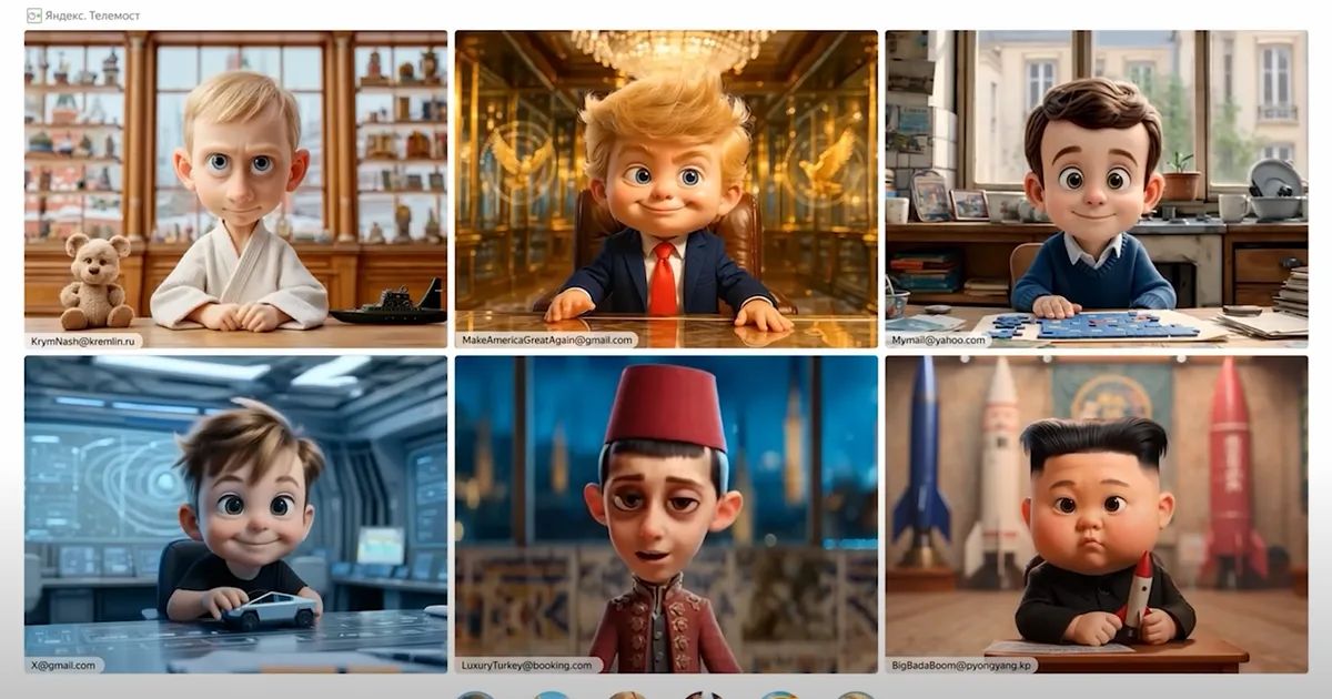 Kremli esipropagandist ajupeseb lapsi maailma liidreid jõmpsikana kujutava multikaga