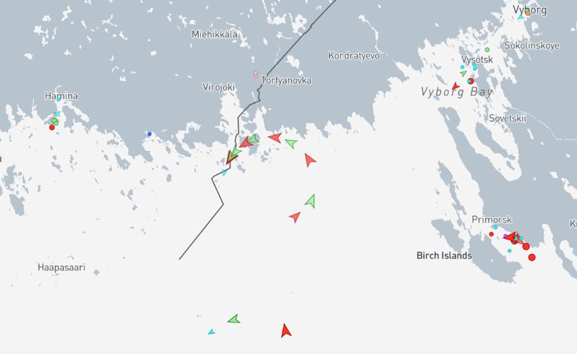 YLE: Soome lahel liiguvad näiliselt ringiratast Vene varilaevastiku laevad