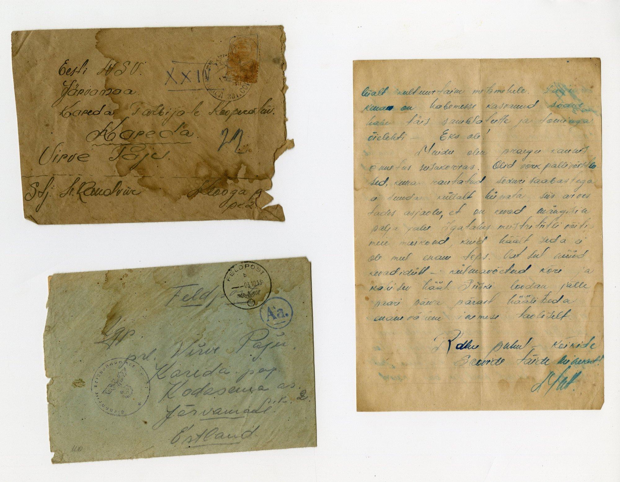 „Esimesed tervitused rahuajal!“ Pööningult leitud sõjalõpukiri serveeris 80 aastat hiljem üllatuse