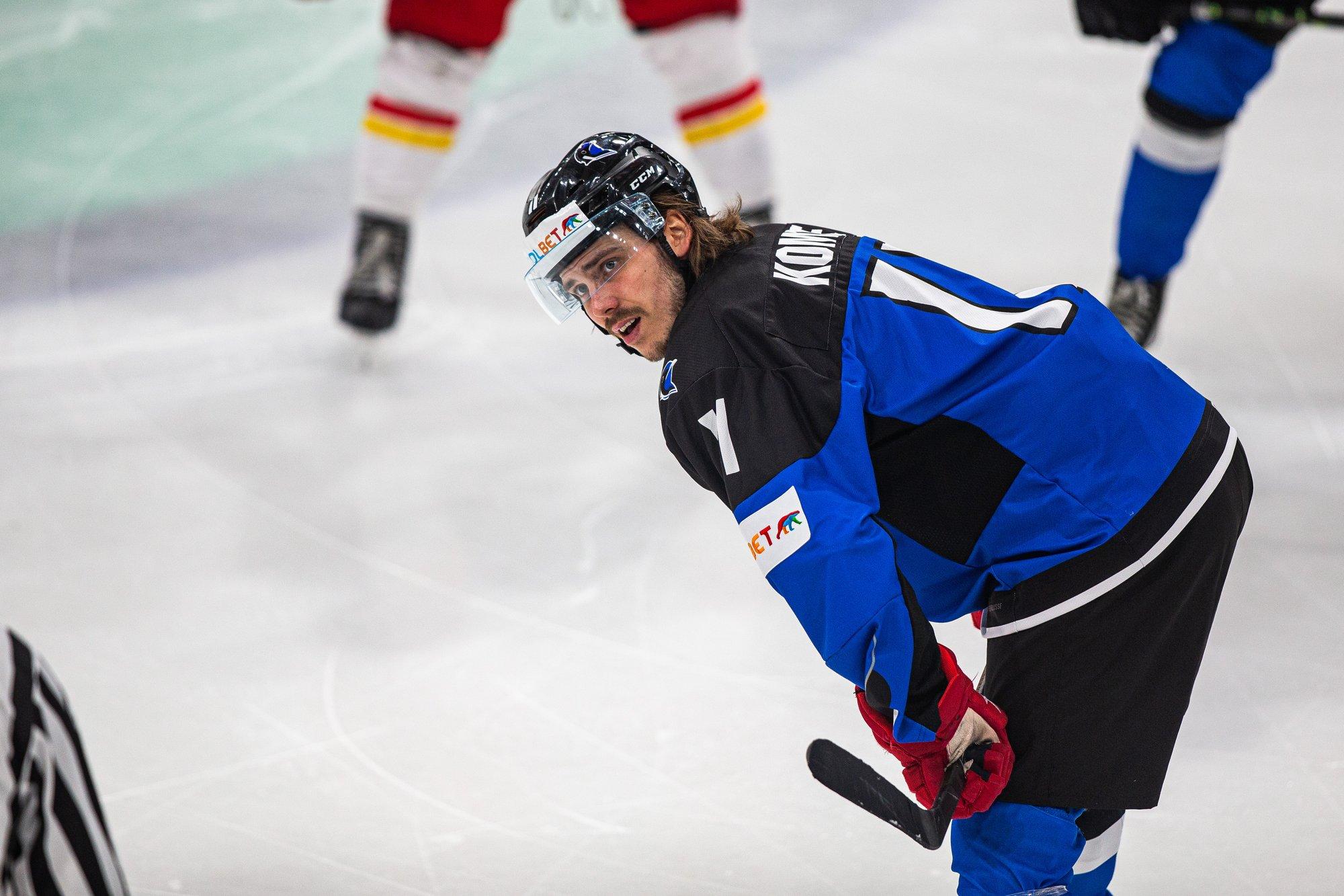 Vigastada saanud Eesti jäähokitähte Kristjan Kombet ootab ees pikem vigastuspaus