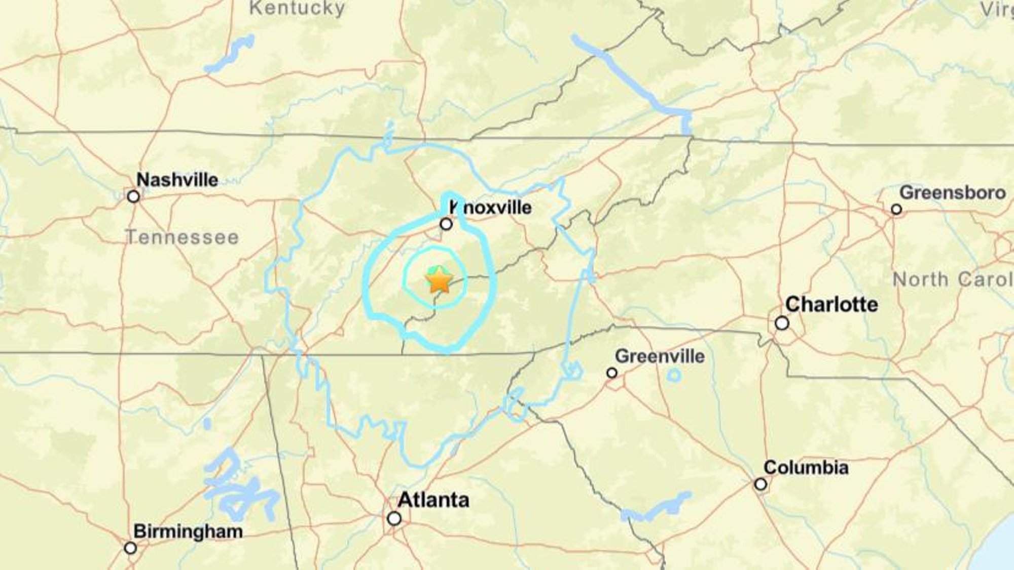 USA Tennessee osariiki raputas 4,1-magnituudine maavärin