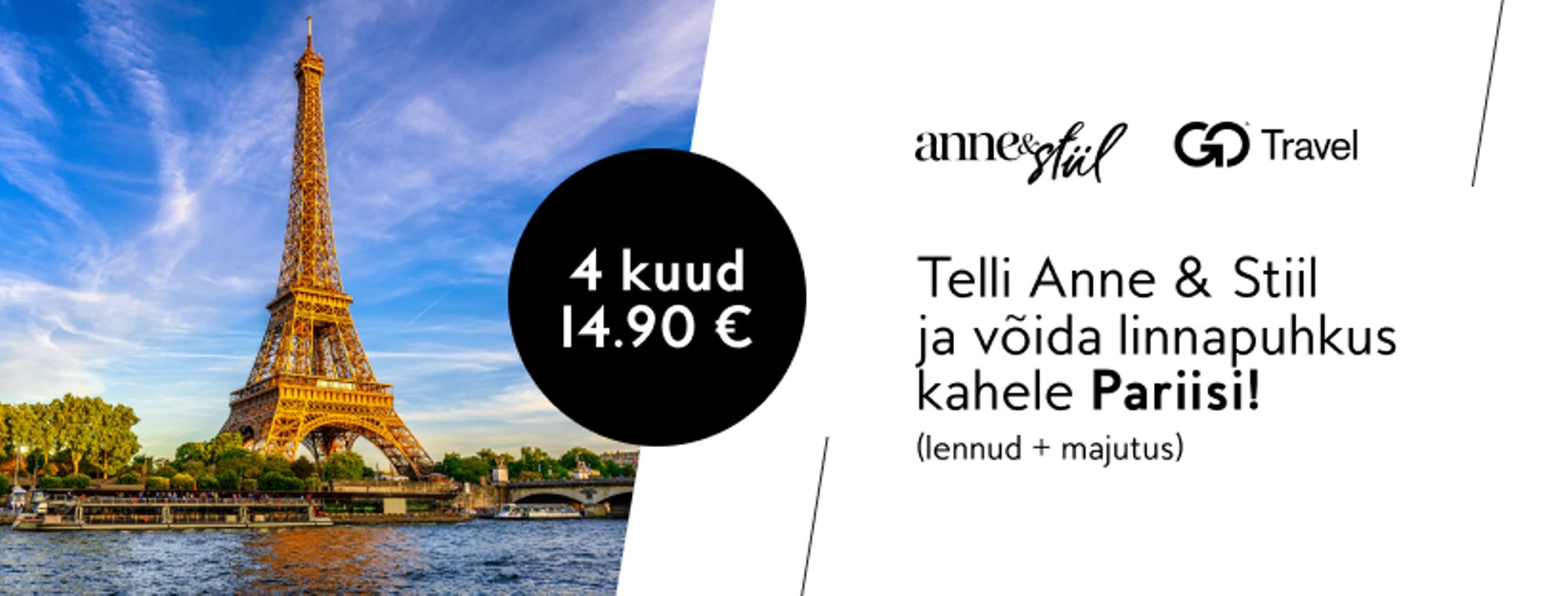 SUUR KAMPAANIA | Telli ajakiri Anne & Stiil ja võida reis Pariisi!