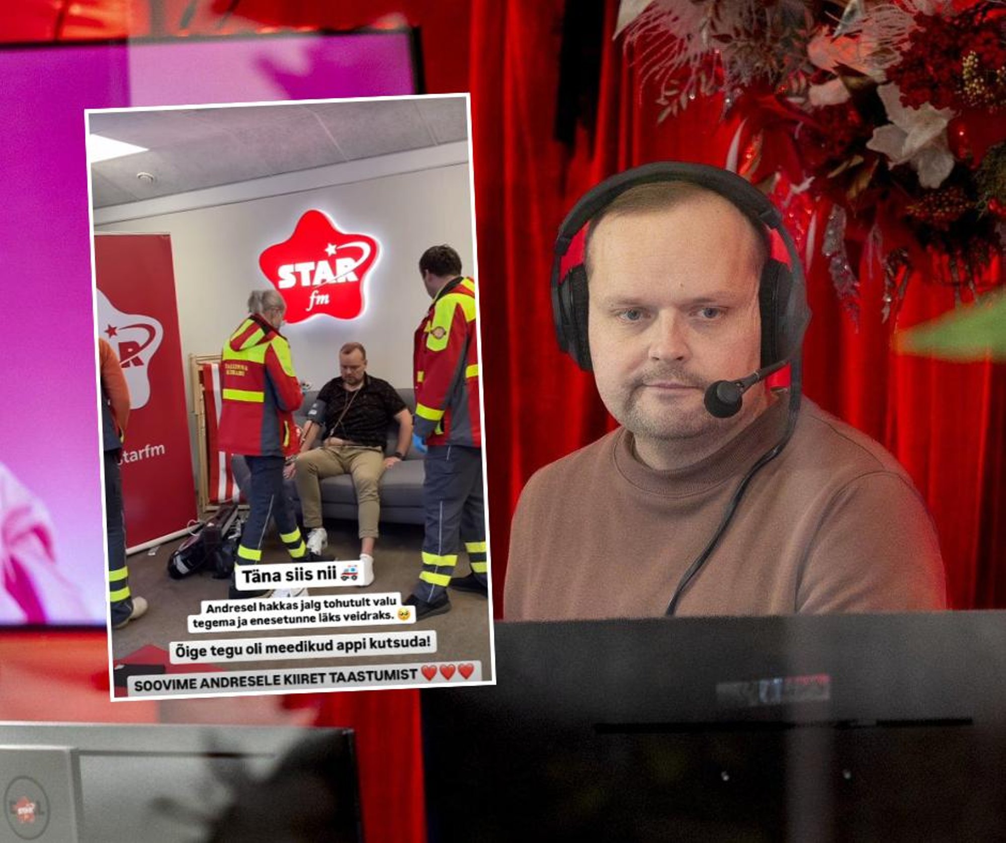Andres Puusepale kutsuti keset Star FMi otse-eetrit kiirabi