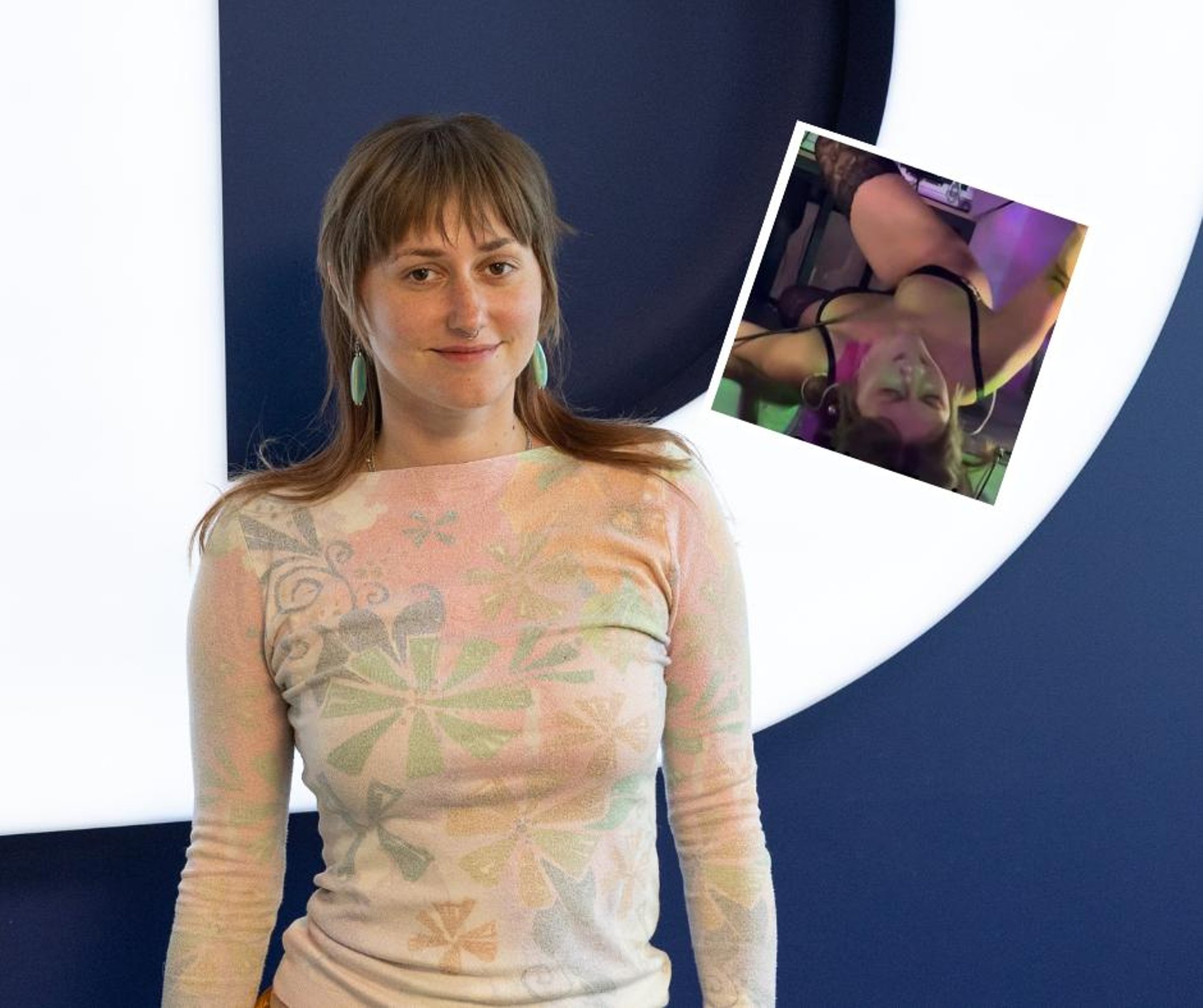 KLÕPS | Julge artist! Valge Tüdruk esines ülikooli lõpupeol poolpaljalt