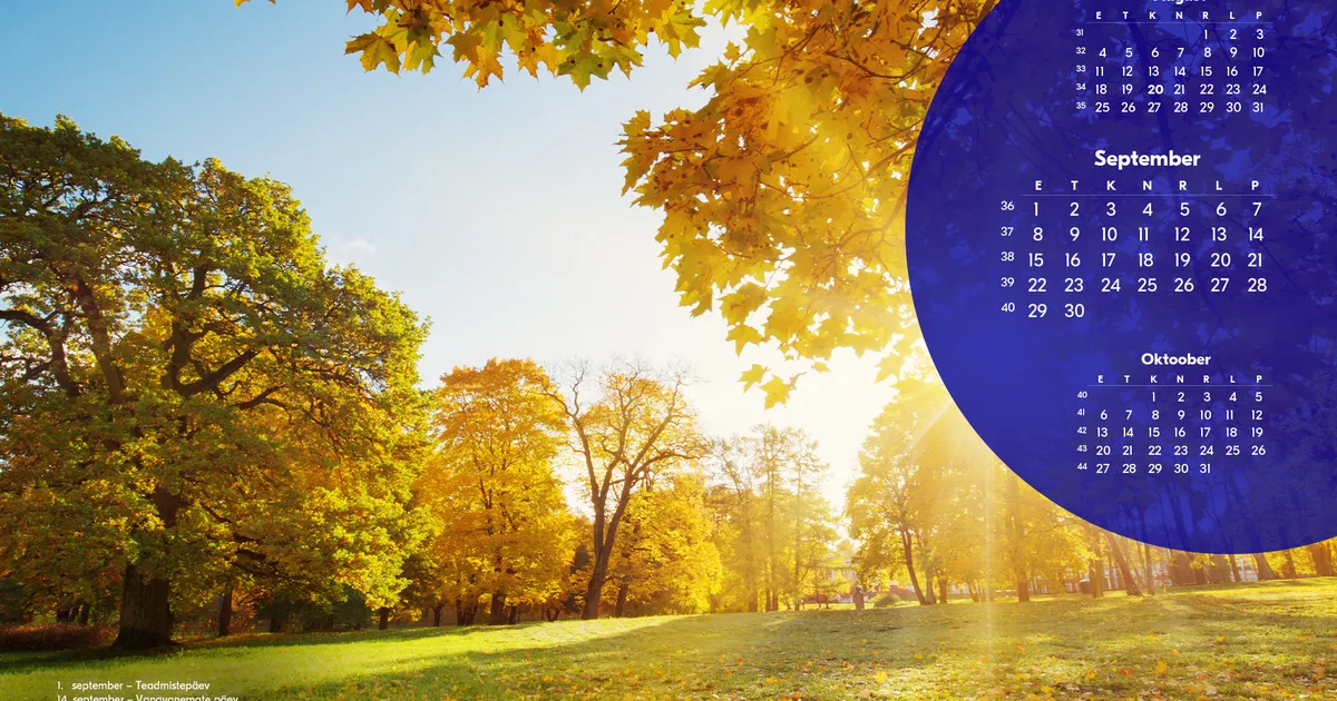 Septembri kalender 2025