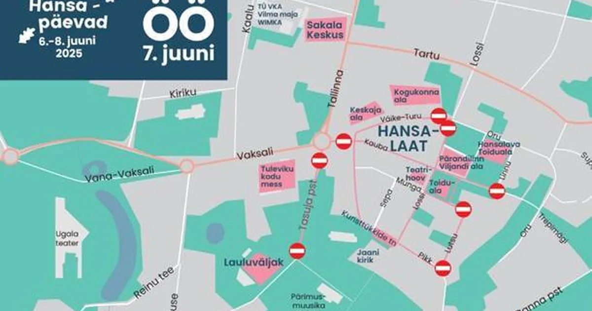 Hansapäevade ajal on liikluskorraldus muudetud