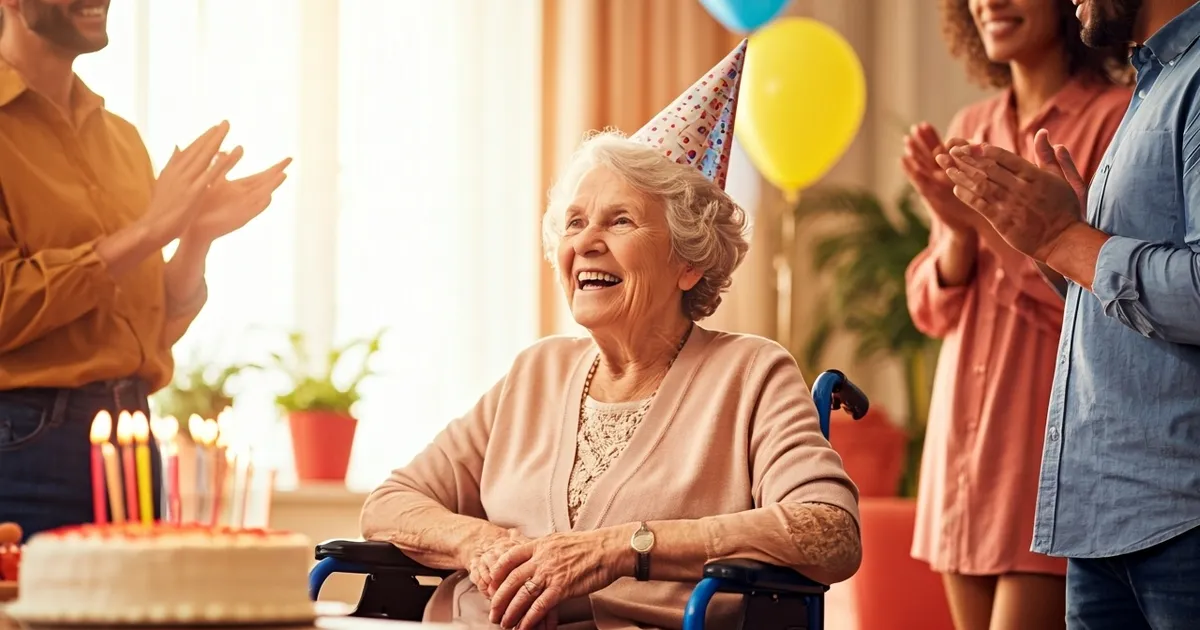 PILDID ⟩ Ulakas 103-aastane naine esitas sünnipäevaks eriti kentsaka soovi – hooldekodu täitis selle!