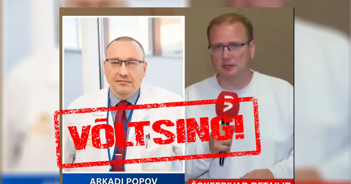 VÕLTSING ⟩ Facebookis ringleb TV3 reporteri ja tuntud arsti identiteediga libavideo, mis hoiatab koroonavaktsiini surmava ohu eest