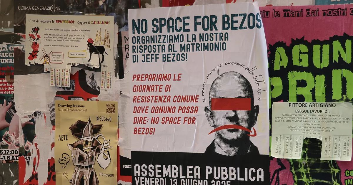 «EI OLE PAIKA BEZOSELE» ⟩ Maailmas rikkuselt kolmanda pulm on Veneetsias vaatamata 200 miljardile dollarile ohus