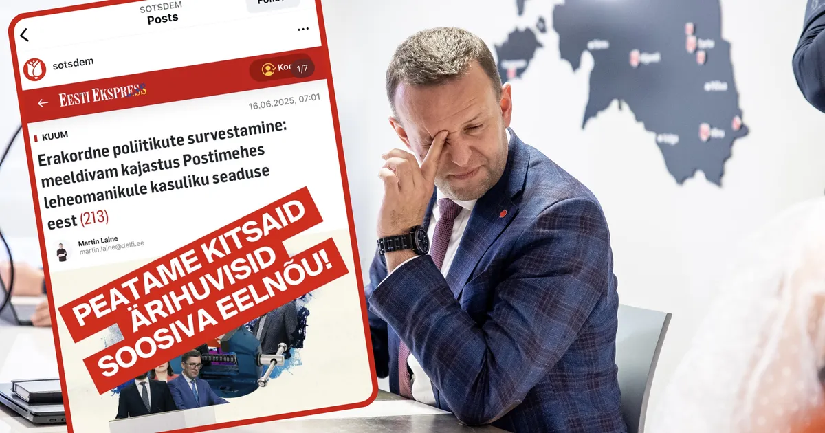 Sotside sotsiaalmeedia skandaal väärib tähelepanu. Eesti Ekspressi ajakirjanik Martin Laine: «Minuga ei ole seda kooskõlastatud, see ei meeldi mulle!»