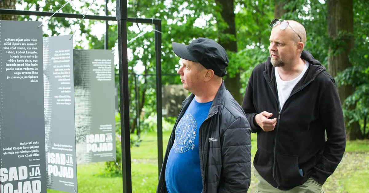 Laulupeomuuseumi parki kerkis isade ja poegade näitus
