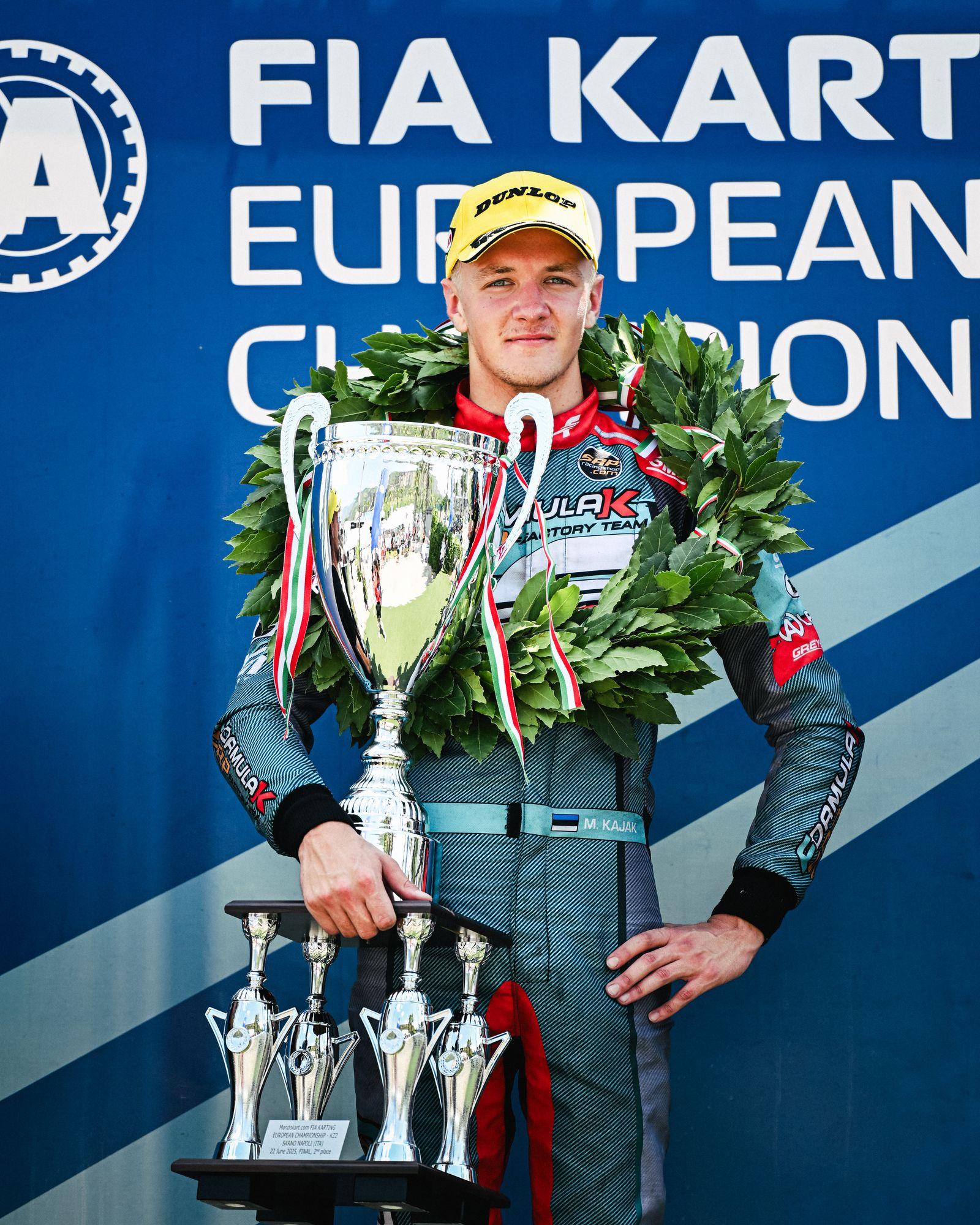 Eesti kardisõitja Markus Kajak teenis EM-etapil teise koha