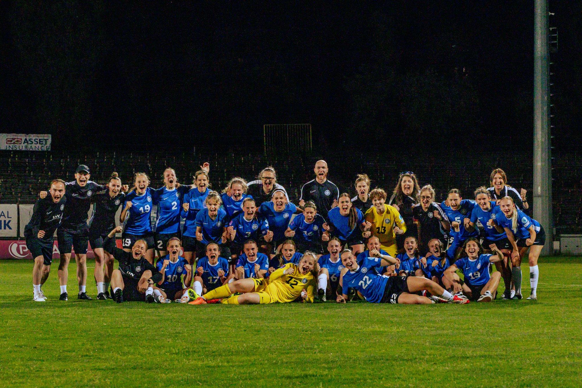 Eesti jalgpallinaiskond avas dramaatilises kohtumises võiduarve. „Sellist stsenaariumit pole meil varem olnud“