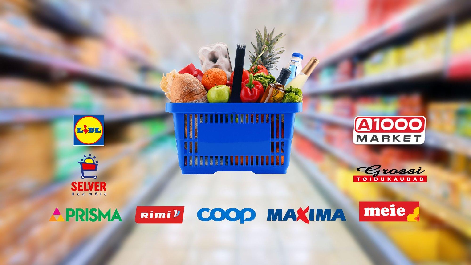 ÄRILEHE OSTUKORV | Üheksa poodi, 40 toodet. Odavaima ja kalleima ostukorvi vahe on ligi 25 eurot