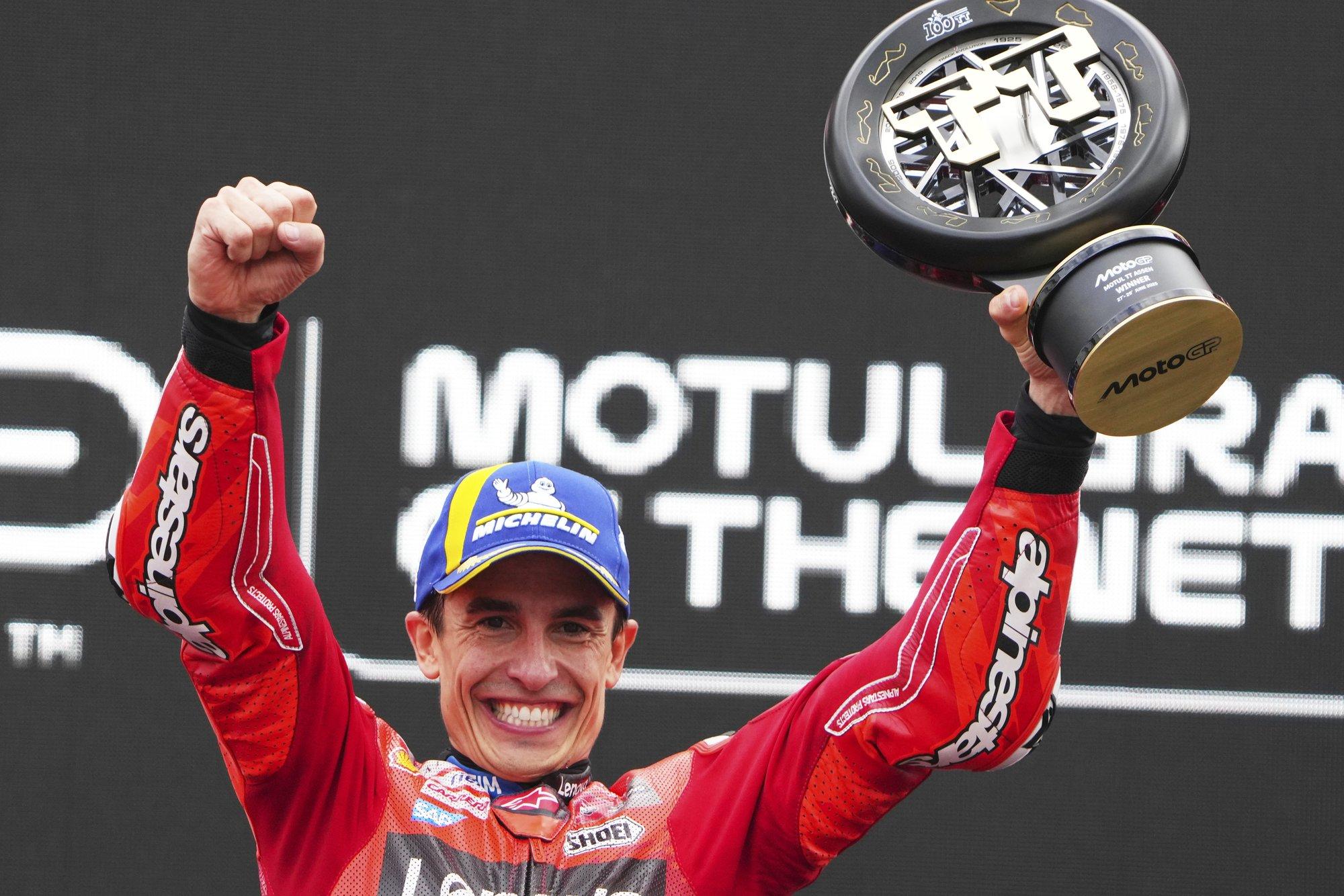 MotoGP: vanem Marquez võttis võidu, noorem kukkus ja murdis käeluu