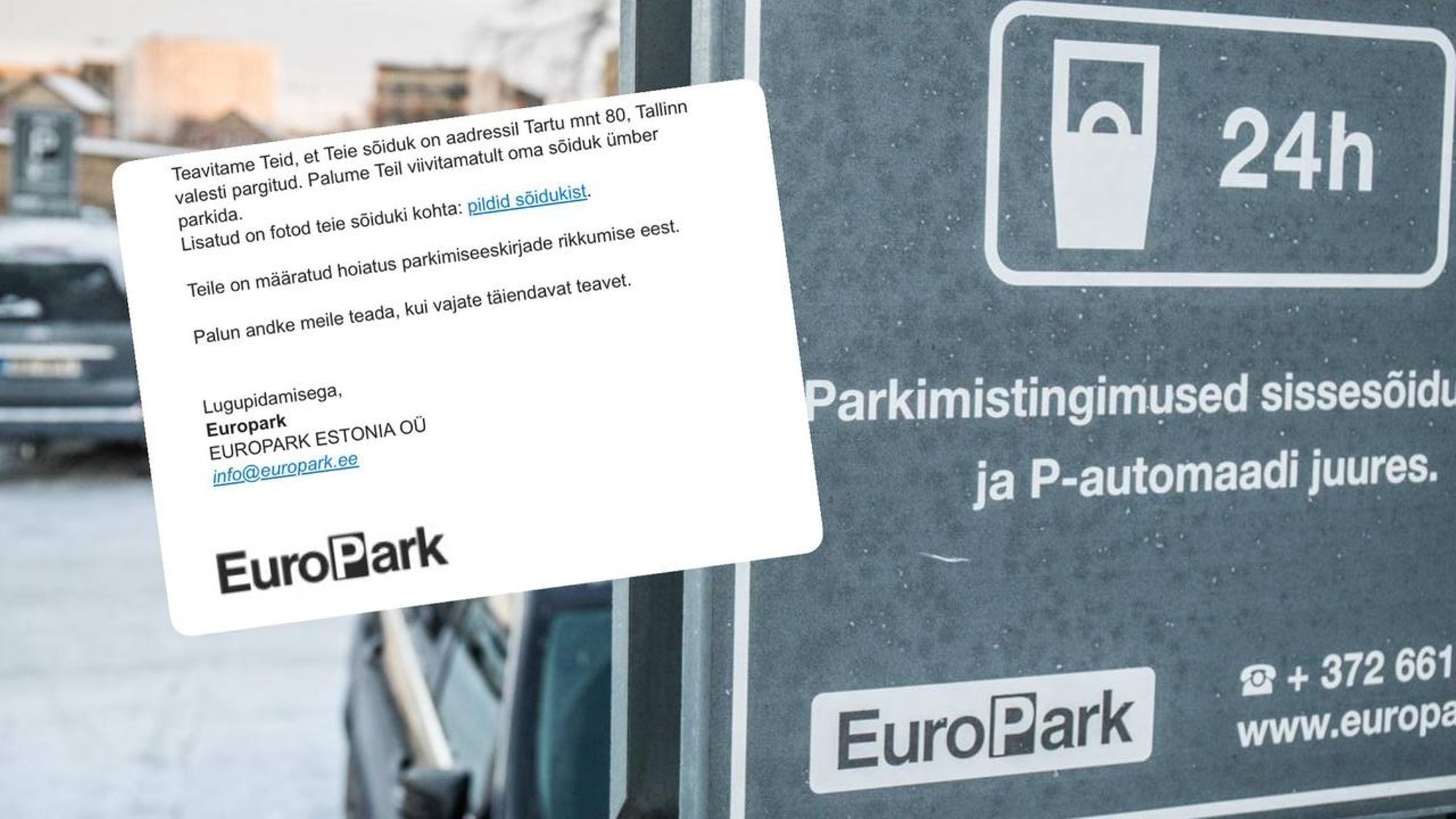 Järjekordne petuskeem. Eestis varastatakse parkimistrahvide varjus raha