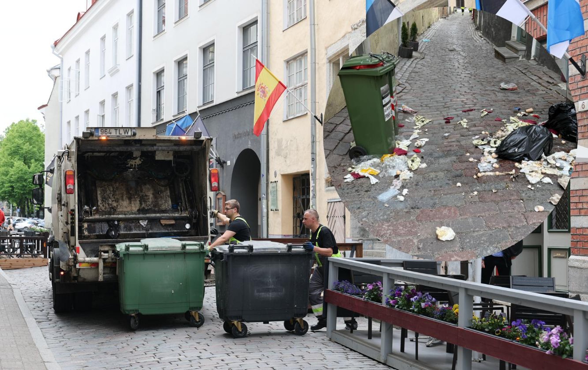 Prügimure Tallinna vanalinnas. Uue koristusfirma algus on konarlik