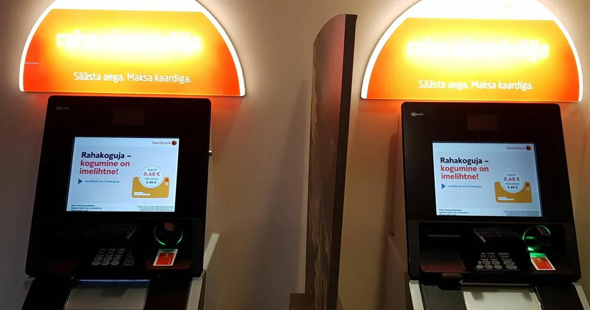 PÄRIS SUUR KOGUS ⟩ Pangakaartide sage automaati unustamine pani Swedbanki masinate töökorraldust muutma
