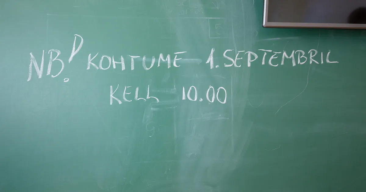 Aasta pärast septembris algab koolipäev kell 9